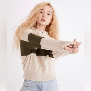 NWOT Madewell Hoodie Sweater in Colorblock